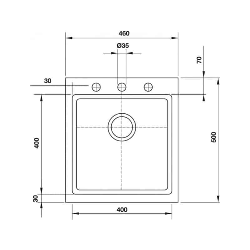 Kích thước Chậu rửa bát Hafele HS G4650 565.84.361 Chậu rửa bát Hafele HS G4650 565.84.361