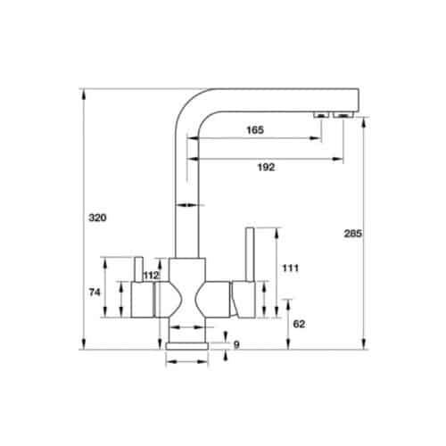 Vòi rửa bát Hafele Arges 570.51.050 4 Vòi rửa bát Hafele Arges 570.51.050