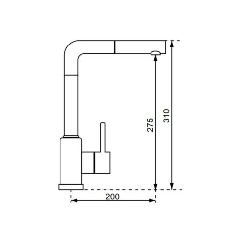 Vòi rửa bát Hafele HF-GM401 569.15.401 3 Vòi rửa bát Hafele HF-GM401 569.15.401