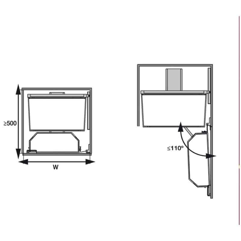 Lắp đặt bộ kệ đựng thực phẩm 3 tầng 600/800mm TANDEM PANTRY Hafele 545.94.650 Lắp đặt bộ kệ đựng thực phẩm 3 tầng 600/800mm TANDEM PANTRY Hafele 545.94.650