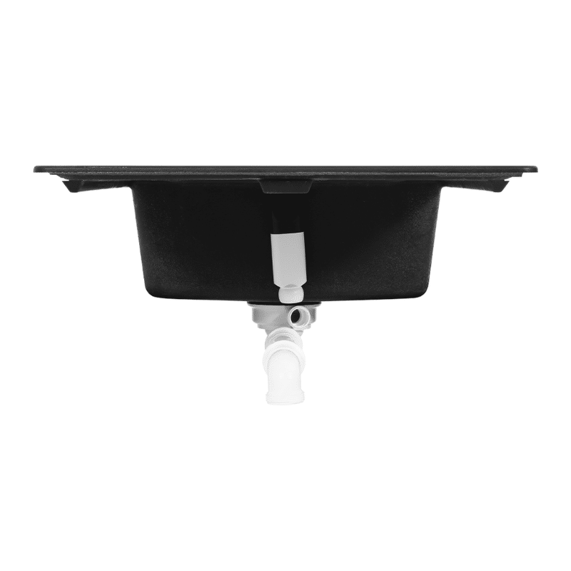 Mặt dưới Chậu rửa bát đá 1 hố Hafele HS20-GED1S60 570.32.330 màu đen Mặt dưới Chậu rửa bát đá 1 hố Hafele HS20-GED1S60 570.32.330 màu đen