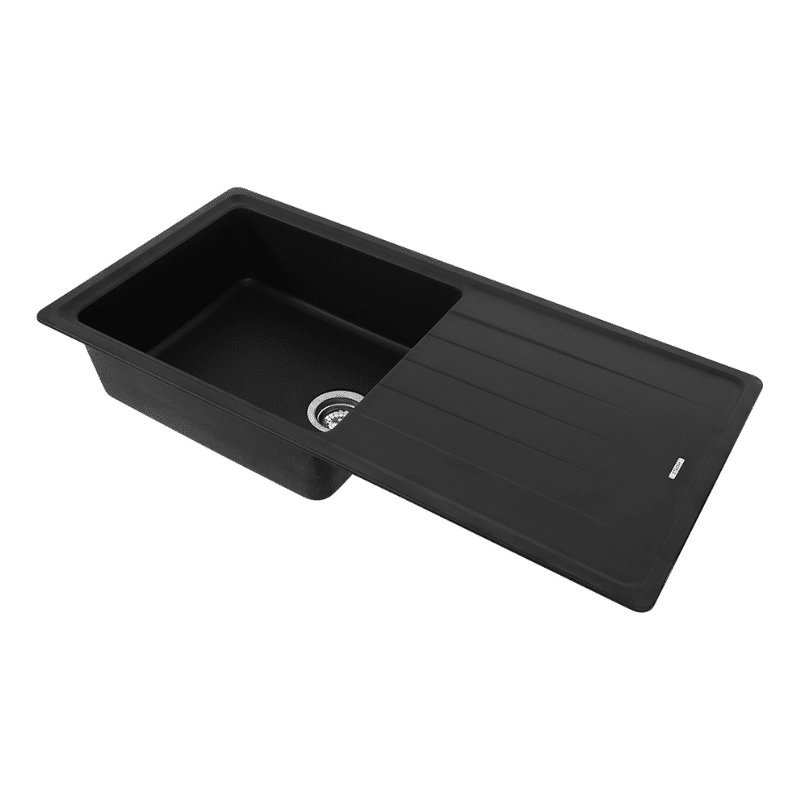 Mặt nghiêng Chậu rửa bát đá 1 hố Hafele HS20-GED1S60 570.32.330 màu đen Mặt nghiêng Chậu rửa bát đá 1 hố Hafele HS20-GED1S60 570.32.330 màu đen
