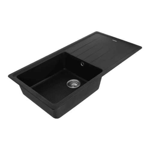 Chậu rửa bát đá 1 hố Hafele HS20-GED1S60 570.32.330 màu đen 4 Mặt trong Chậu rửa bát đá 1 hố Hafele HS20-GED1S60 570.32.330 màu đen