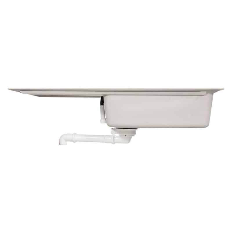 Phía dưới Chậu rửa bát đá Hafele Antonius HS-GSD10050 570.32.830 Chậu rửa bát đá Hafele Antonius HS-GSD10050 570.32.830