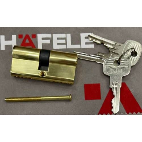Ruột khóa 2 đầu Hafele 916.96.601, 65mm Đồng thau 4 Ảnh Ruột khóa 2 đầu Hafele 916.96.601, 65mm Đồng thau