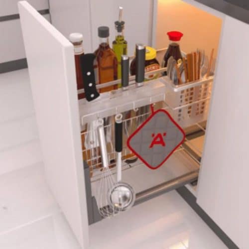 Bộ rổ dao thớt, chai lọ SONATA Cucina 549.20.011 Inox 304 4 Ảnh thực tế bộ rổ dao thớt, chai lọ SONATA Cucina 549.20.011 Inox 304