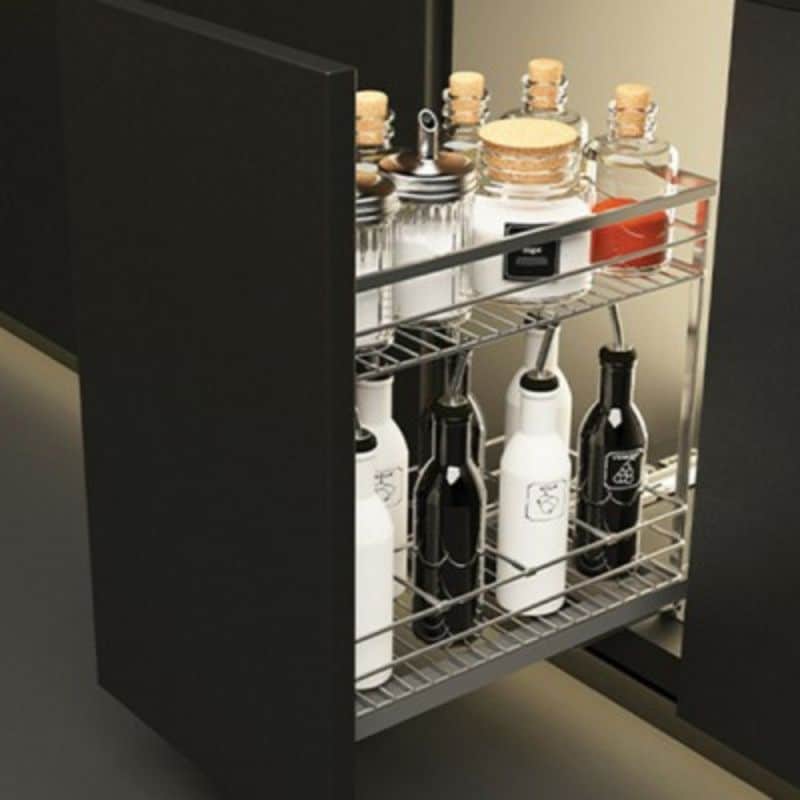 Ảnh thực tế bộ rổ dao thớt, chai lọ SONATA Cucina 549.20.214 mạ chrome Ảnh thực tế bộ rổ dao thớt, chai lọ SONATA Cucina 549.20.214 mạ chrome