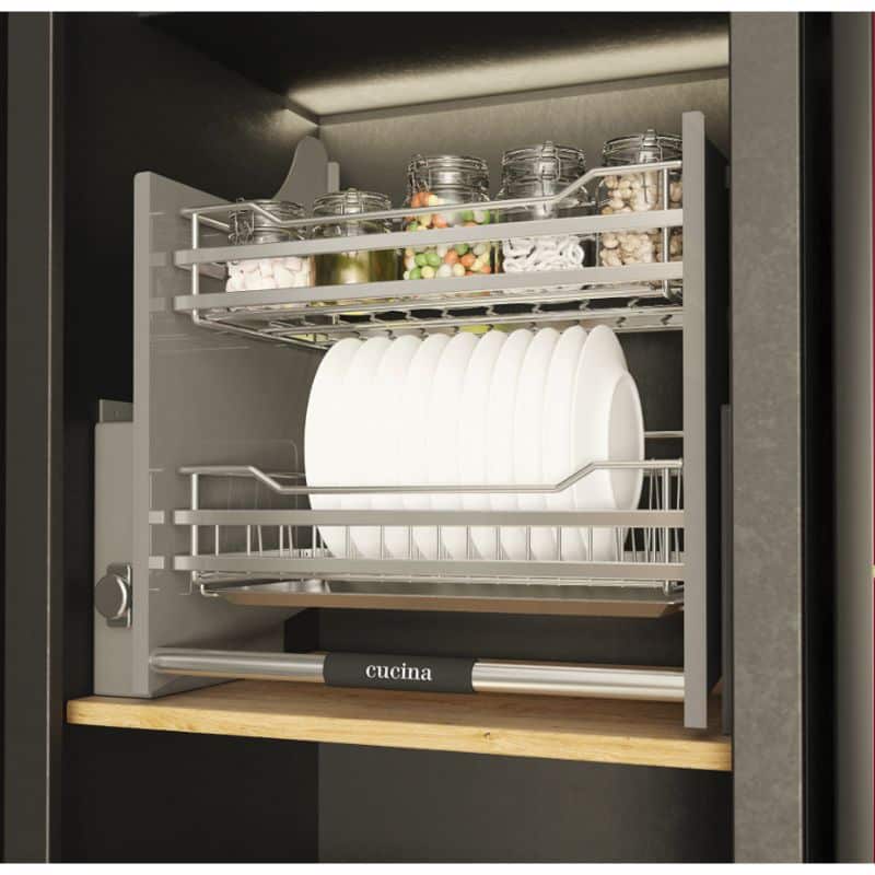 Ảnh thực tế rổ chén đĩa di động lướt dẹt LENTO Cucina 504.76.218 mạ chrome Ảnh thực tế rổ chén đĩa di động lướt dẹt LENTO Cucina 504.76.218 mạ chrome