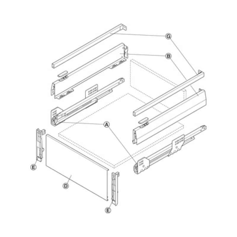 Lắp đặt Bộ ngăn kéo Hafele 513.42.325 Matrix Box P50 VIS 16/92/1200/500mm xám đậm Lắp đặt Bộ ngăn kéo Hafele 513.42.325 Matrix Box P50 VIS 16/92/1200/500mm xám đậm