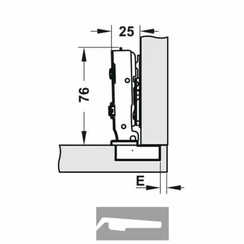 Bản lề Hafele Legato trùm ngoài Cucina 334.00.064 3 Bản lề Hafele Legato trùm ngoài Cucina 334.00.064
