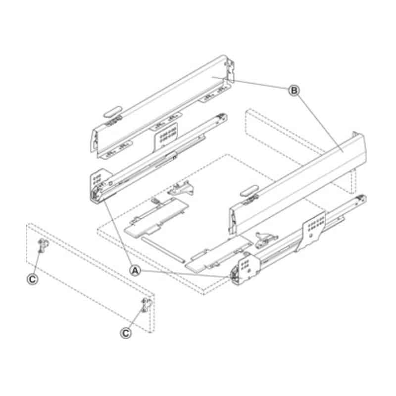 Lắp đặt Bộ ngăn kéo Hafele 513.30.315 Matrix Box P35 PTO SC 16/92/1200/500mm Lắp đặt Bộ ngăn kéo Hafele 513.30.315 Matrix Box P35 PTO SC 16/92/1200/500mm