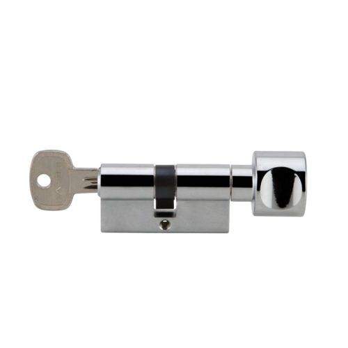 Mặt bên ruột khóa 1 đầu chìa 1 đầu vặn Hafele 916.08.694, 81mm Đồng thau