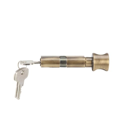 Mặt sau ruột khóa 1 đầu chìa 1 đầu vặn Hafele 916.08.183, 71mm Đồng thau