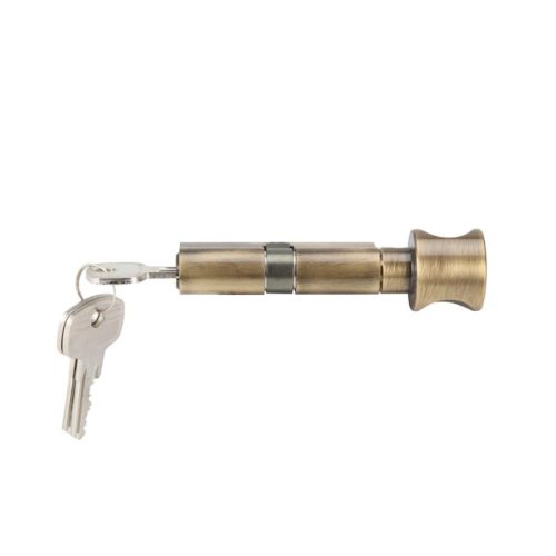 Mặt sau ruột khóa 1 đầu chìa 1 đầu vặn Hafele 916.08.272, 63mm Đồng thau