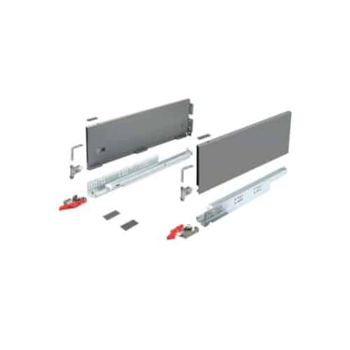 Ray hộp Hafele 552.36.355 Alto-S nhấn mở H170 mm xám đậm 6 Lắp đặt Ray hộp Hafele 552.36.355 Alto-S nhấn mở H170 mm xám đậm