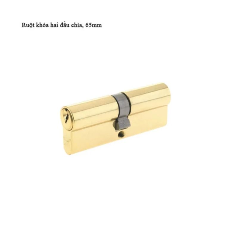 Ruột khóa 2 đầu Hafele 916.96.601, 65mm Đồng thau Ruột khóa 2 đầu Hafele 916.96.601, 65mm Đồng thau