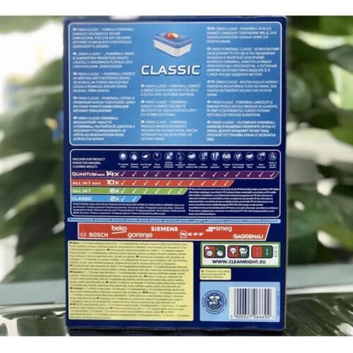 Viên rửa chén bát Finish 100 viên Classic 3 Thông tin Viên rửa chén bát Finish 100 viên Classic