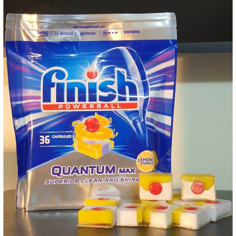 Thiết kế Viên rửa bát Finish Quantum Max 36 viên Thiết kế Viên rửa bát Finish Quantum Max 36 viên