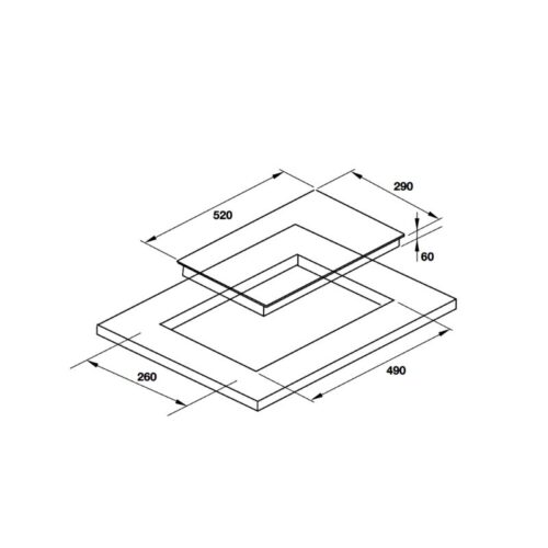 Bếp từ 2 vùng nấu Domino Hafele HC-I302B 536.01.670 3 Thiết kế của Bếp từ 2 vùng nấu Domino Hafele HC-I302B