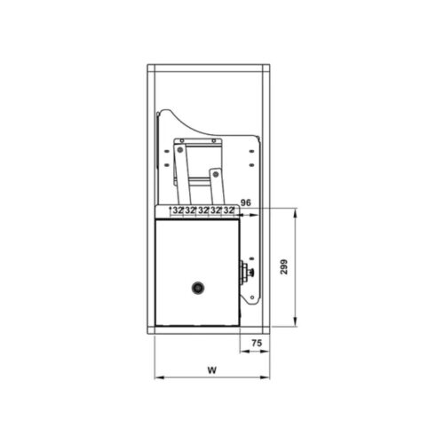 Bộ rổ bát đĩa Hafele Lento 504.76.012 800mm 3 Bộ rổ bát đĩa Hafele Lento 504.76.012 800mm