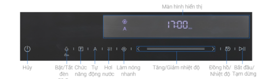 Lò nướng Hafele HSO-8T72A 538.61.461 10 Bảng điều khiển của Lò nướng Hafele HSO-8T72A