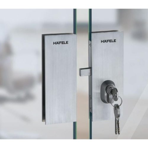 Khóa cửa kính thân khóa mở xoay mở trái Hafele 981.59.080 3 Ảnh thực tế khóa cửa kính thân khóa mở xoay mở trái Hafele 981.59.080