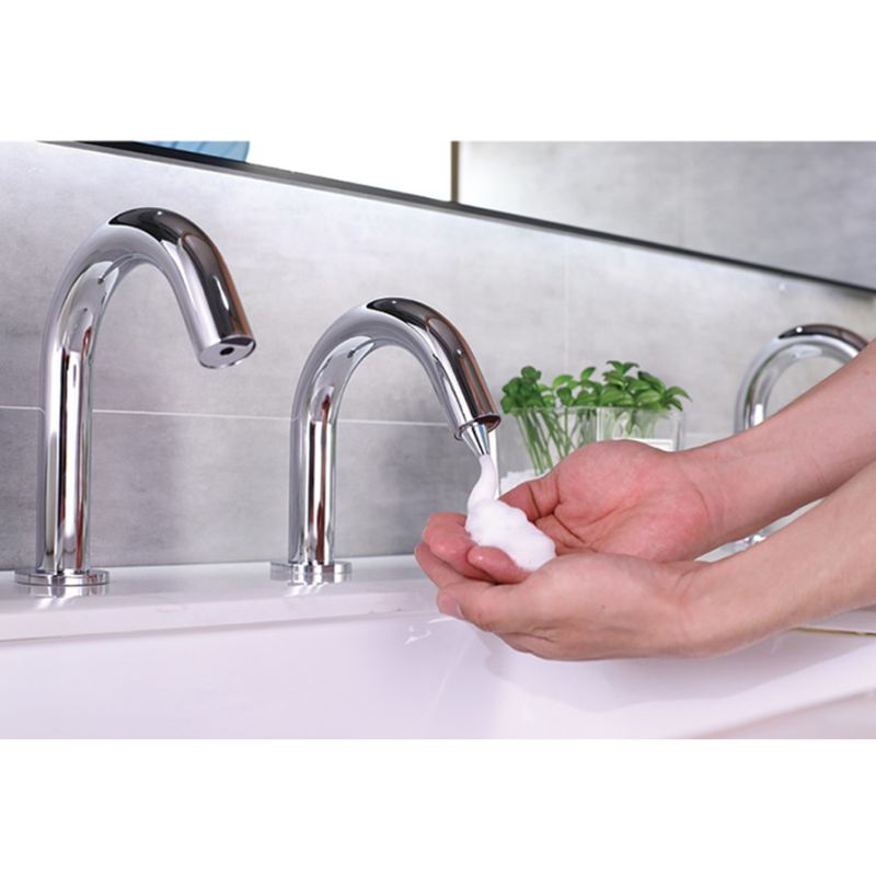 Ảnh thực tế vòi xịt xà bông cảm ứng đặt bàn H70 Hafele 589.64.030 Ảnh thực tế vòi xịt xà bông cảm ứng đặt bàn H70 Hafele 589.64.030