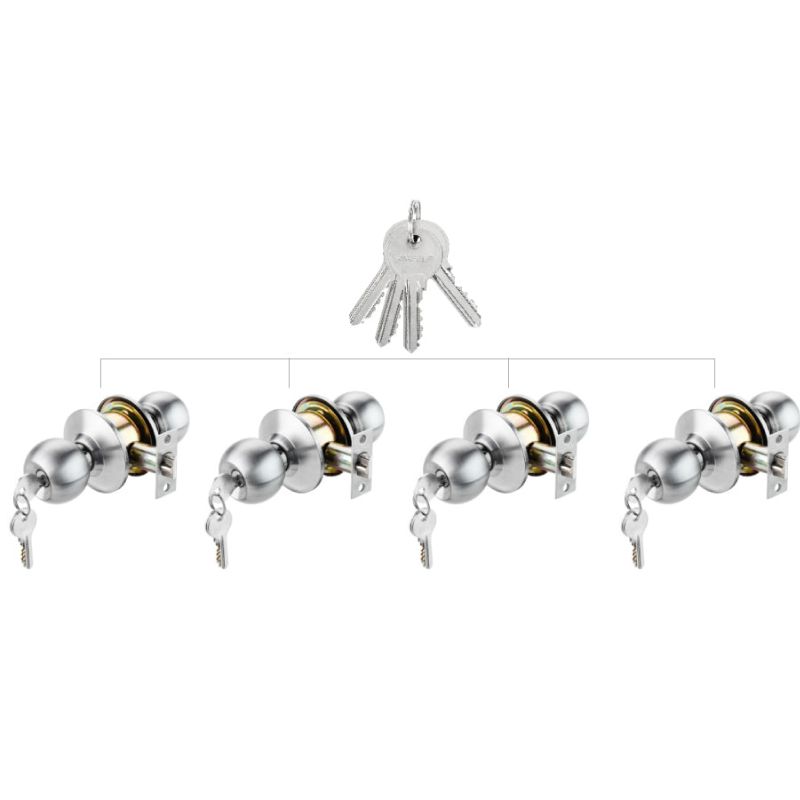 Bộ khóa 4 ổ khóa tròn và chìa chủ Hafele 489.93.253 Bộ khóa 4 ổ khóa tròn và chìa chủ Hafele 489.93.253