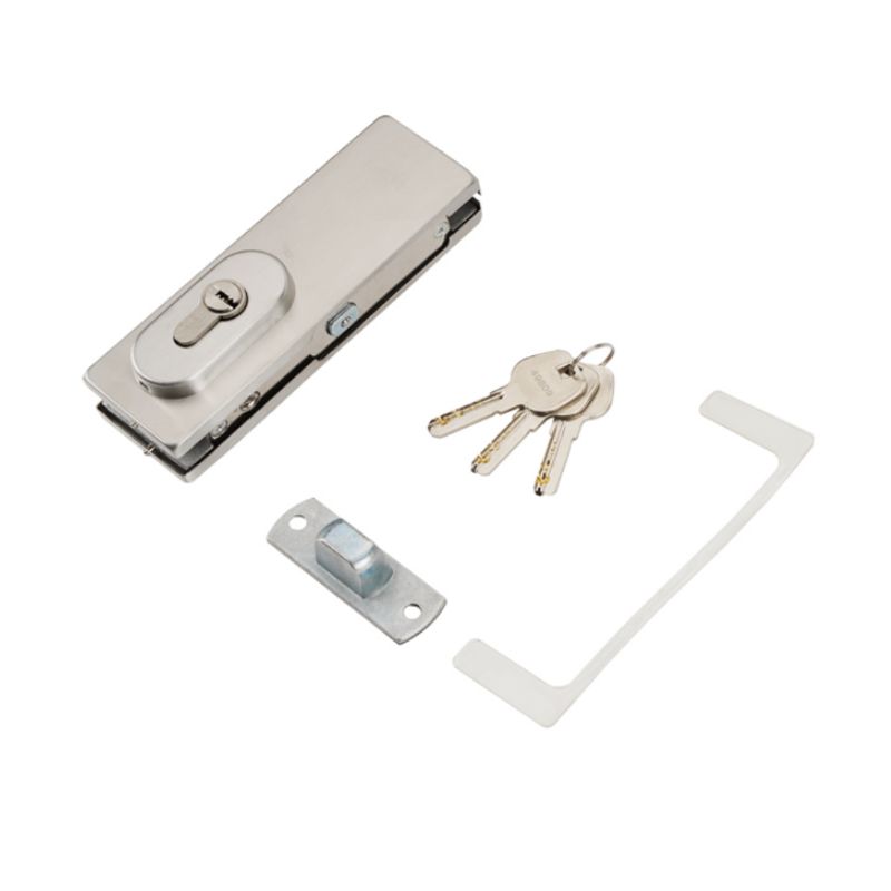 Khóa kẹp chân kính inox mờ Hafele 981.50.030 Khóa kẹp chân kính inox mờ Hafele 981.50.030