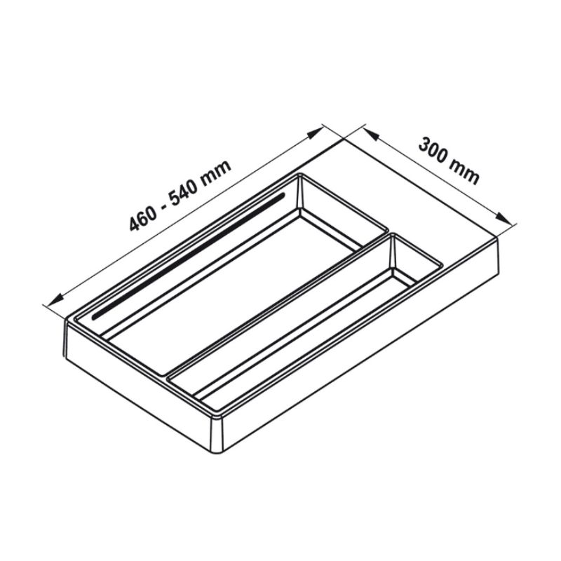 Kích thước khay chia tủ bếp Hafele 300mm Separado 556.70.140 Kích thước khay chia tủ bếp Hafele 300mm Separado 556.70.140