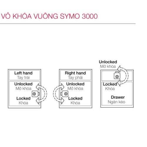 Vỏ khóa vuông chốt chết 22mm Hafele 232.26.621 4 Lắp đặt vỏ khóa vuông chốt chết 22mm Hafele 232.26.621