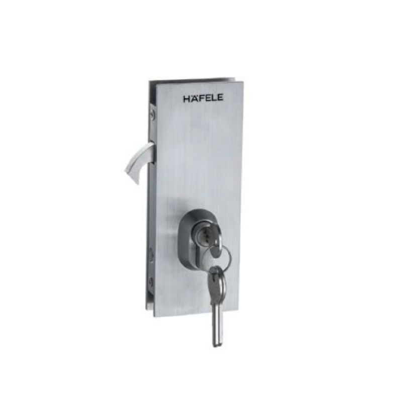 Thân khóa cửa trượt kính mở trái Hafele 981.59.100 Thân khóa cửa trượt kính mở trái Hafele 981.59.100