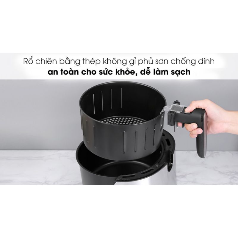 Rổ chiên nồi chiên không dầu Hafele 3.2 lít AF-68A 535.43.710 Rổ chiên nồi chiên không dầu Hafele 3.2 lít AF-68A 535.43.710