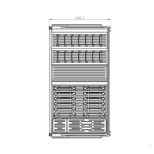 Lắp đặt rổ đựng bát đĩa Hafele 545.14.307