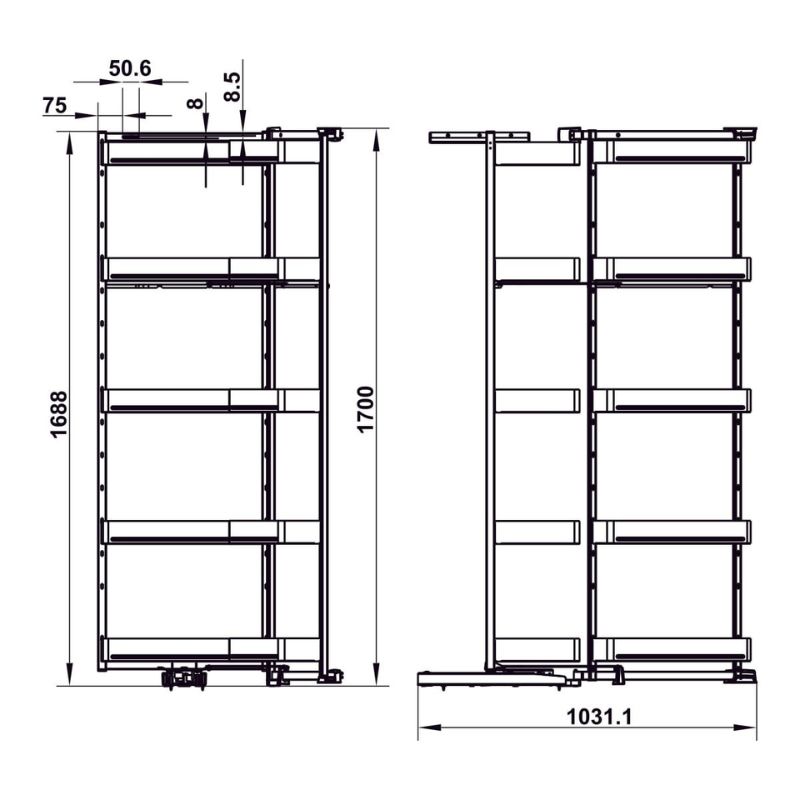 Lắp đặt tủ đồ khô Hafele 504.68.385 Lắp đặt tủ đồ khô Hafele 504.68.385