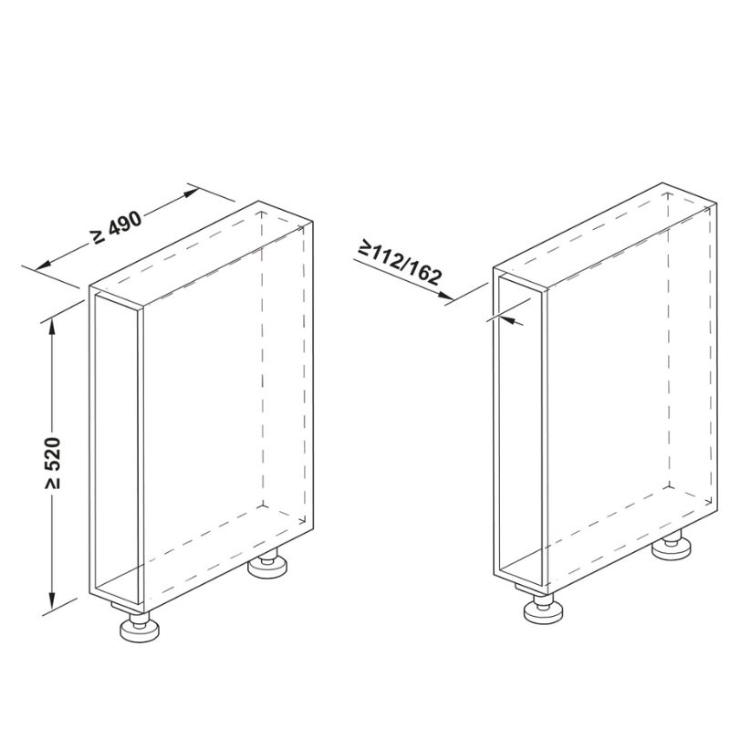 Size kệ đựng gia vị Hafele 545.14.322 Size kệ đựng gia vị Hafele 545.14.322