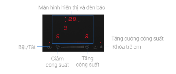 Bếp từ Hafele HC-I773D 536.01.905 10 Bảng điều khiển của Bếp từ Hafele HC-I773D