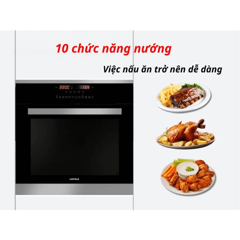 Tính năng của lò nướng âm tủ Hafele HO-T60D 534.05.561 Tính năng của lò nướng âm tủ Hafele HO-T60D 534.05.561