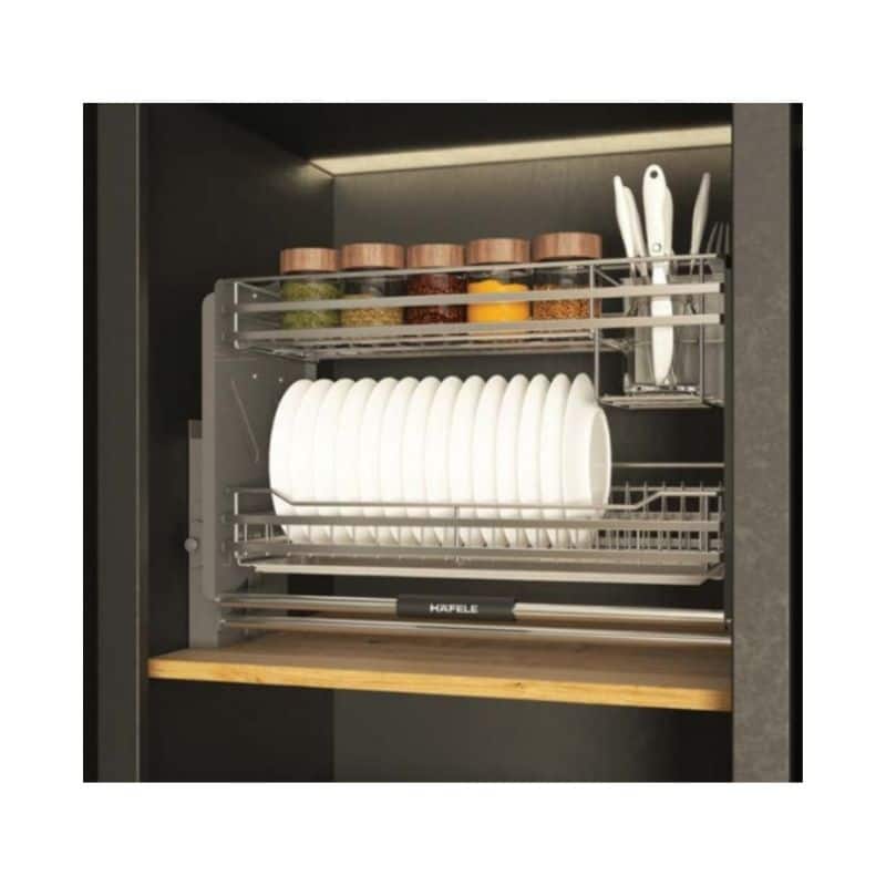 Ảnh thực tế bộ rổ bát đĩa Hafele Lento 504.76.142 800mm Ảnh thực tế bộ rổ bát đĩa Hafele Lento 504.76.142 800mm