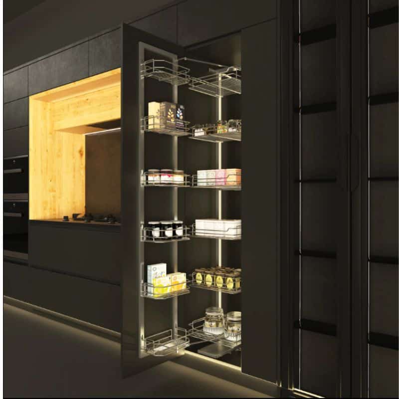 Ảnh thục tế tủ đồ khô cao 6 tầng Hafele Dolce 548.65.033 Ảnh thục tế tủ đồ khô cao 6 tầng Hafele Dolce 548.65.033