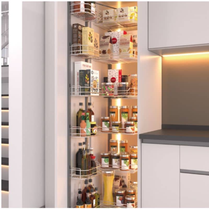 Ảnh thục tế tủ đồ khô cao 6 tầng Hafele Dolce 548.65.033 Ảnh thục tế tủ đồ khô cao 6 tầng Hafele Dolce 548.65.033