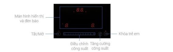 Bếp từ kết hợp hồng ngoại Hafele HC-M772D 536.61.695 10 Bảng điều khiển của Bếp từ kết hợp hồng ngoại Hafele HC-M772D