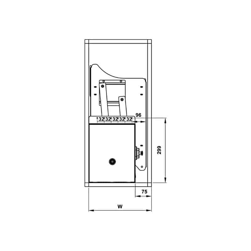 Bộ rổ bát đĩa Hafele Lento 504.76.142 800mm Bộ rổ bát đĩa Hafele Lento 504.76.142 800mm