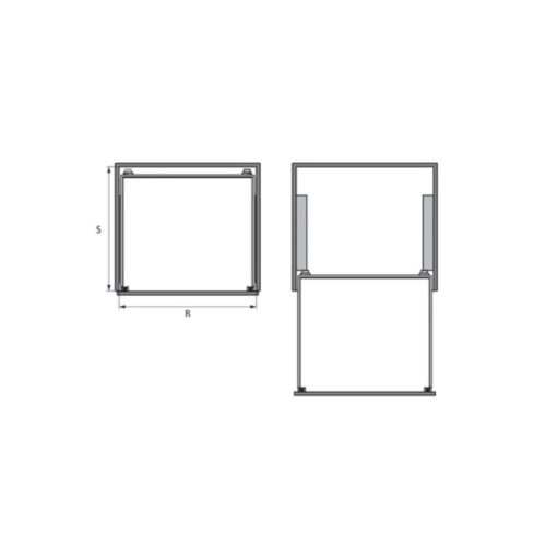 Bộ rổ xoong nồi Hafele Cappella 549.08.033 800mm 3 Bộ rổ xoong nồi Hafele Cappella 549.08.033 800mm