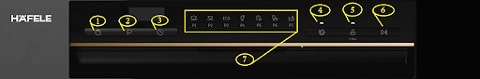 Máy rửa bát để bàn Hafele HDW-T5551B 538.21.340 13 Bảng điều khiển máy rửa bát để bàn Hafele HDW-T5551B