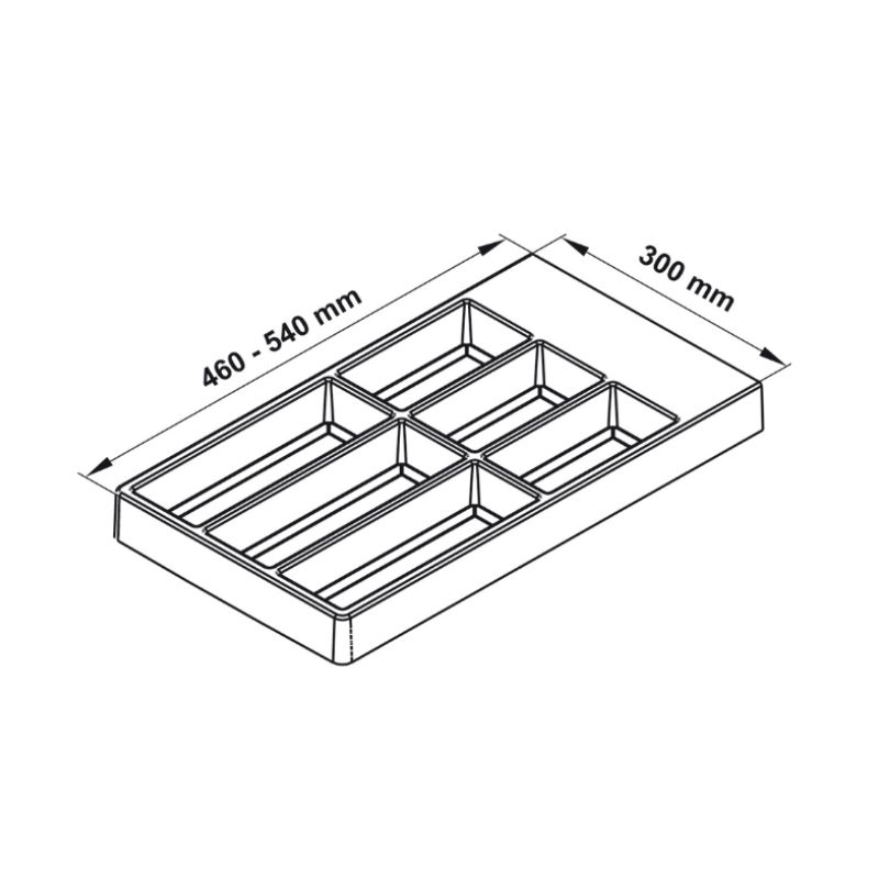 Kích thước khay chia đa năng Hafele 300mm Separado 556.70.040 Kích thước khay chia đa năng Hafele 300mm Separado 556.70.040