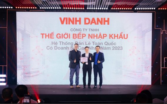 Hội nghị khách hàng Häfele 2024 “Hợp tác toàn diện - Cùng nhau phát triển” 1 Hafele đã vinh danh các đối tác, các hệ thống phân phối có doanh số xuất sắc như: Thế giới bếp nhập khẩu, Bếp 365, Bếp Hoàng Cương, Mộc Tinh Hoa, MEEG
