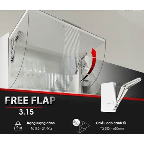Bộ tay nâng FREE FLAP 3.15 Hafele 493.05.862 nắp xám 5 Ảnh thực tế bộ tay nâng FREE FLAP 3.15 Hafele 493.05.862 nắp xám