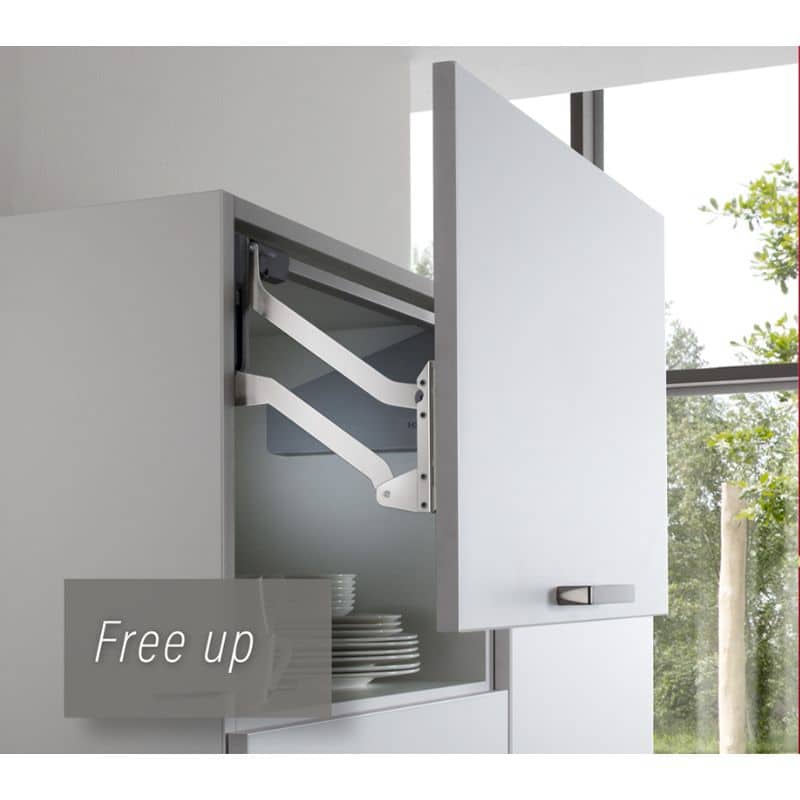 Ảnh thực tế bộ tay nâng FREE UP Hafele 493.05.791 nắp trắng Ảnh thực tế bộ tay nâng FREE UP Hafele 493.05.791 nắp trắng
