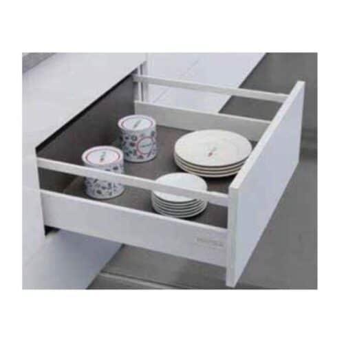 Ray hộp Hafele 552.55.306 Alto-S H80 mm màu xám đậm 2 Ảnh thực tế ray hộp Hafele 552.55.306 Alto-S H80 mm màu xám đậm